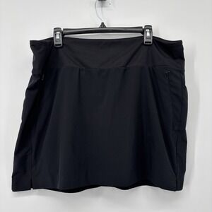 Athleta Soho Skort Skirt Size 18 Black Active Golf Tennis FA19‎ C043 -16